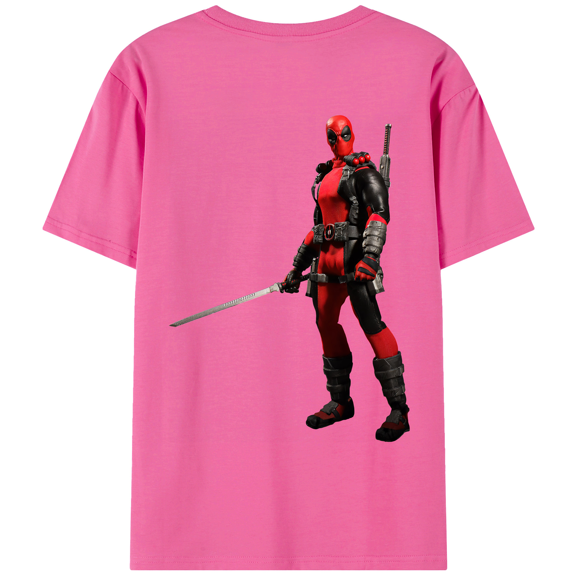 （画像用） Deadpool デッドプール レディース半袖Tシャツ(バックプリント)